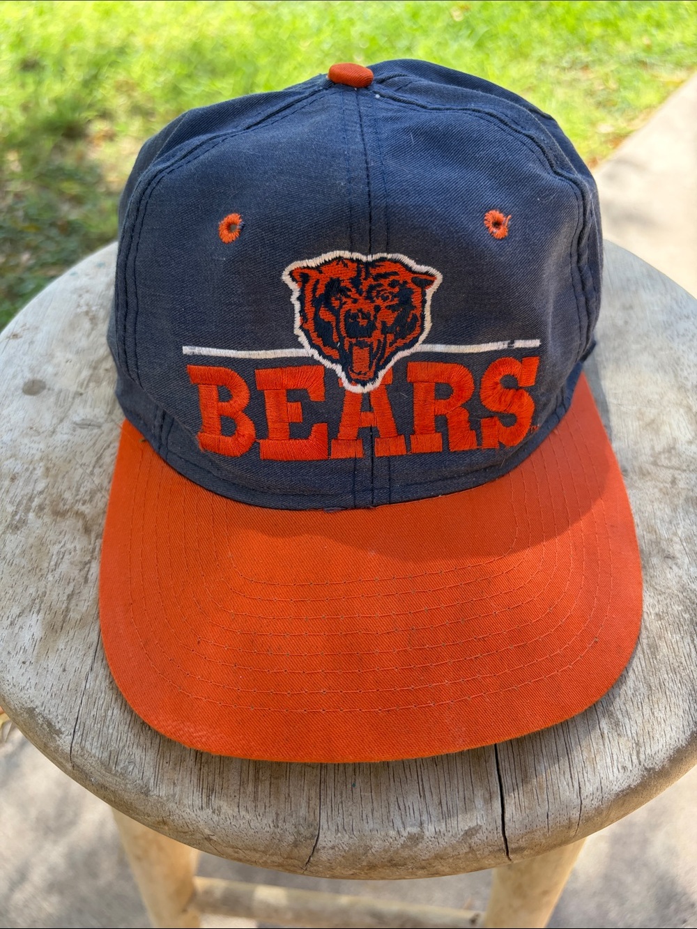 Vintage Chicago Bears  Two-Tone Navy and Orange Cap SnapBack